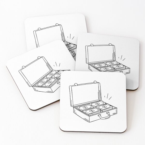 Item preview, A briefcase slightly open with money inside designed and sold by rasagamastore.