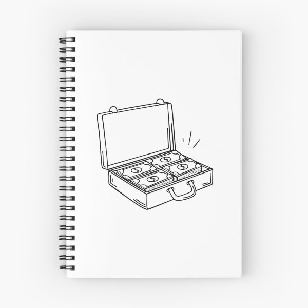 Item preview, A briefcase slightly open with money inside designed and sold by rasagamastore.