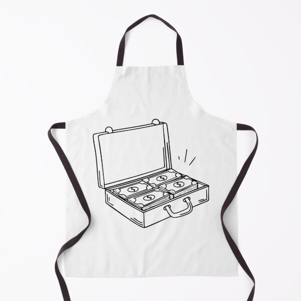 Item preview, A briefcase slightly open with money inside designed and sold by rasagamastore.