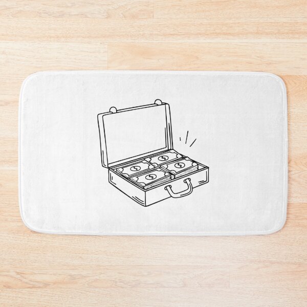 Item preview, A briefcase slightly open with money inside designed and sold by rasagamastore.