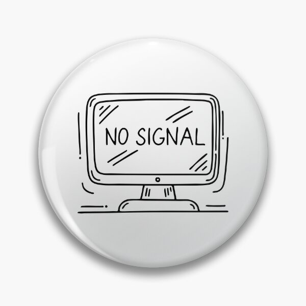 Item preview, A monitor displaying a No Signal message designed and sold by rasagamastore.