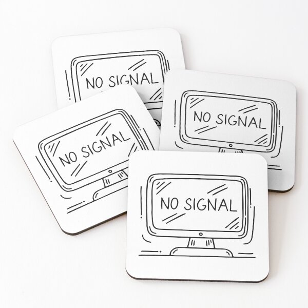 Item preview, A monitor displaying a No Signal message designed and sold by rasagamastore.