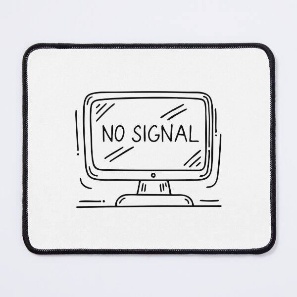 Item preview, A monitor displaying a No Signal message designed and sold by rasagamastore.