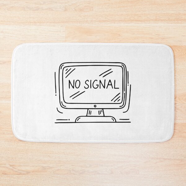 Item preview, A monitor displaying a No Signal message designed and sold by rasagamastore.
