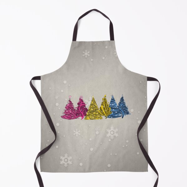 Item preview, Row of Three Pansexual Pride Flag Christmas Trees designed and sold by LiveLoudGraphic.