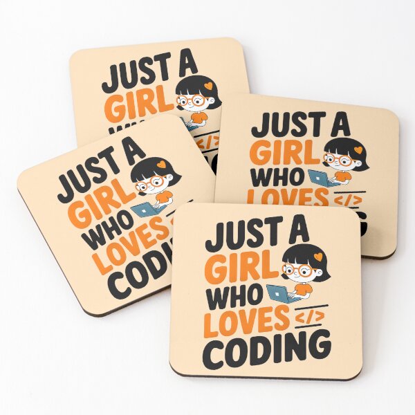 Item preview,  Just a Girl Who Loves Coding GP designed and sold by Artyx_Design.