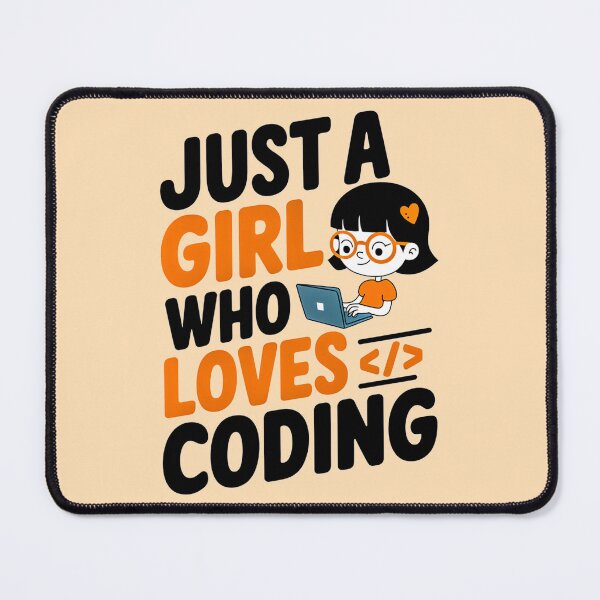 Item preview, Just a Girl Who Loves Coding GP designed and sold by Artyx_Design.