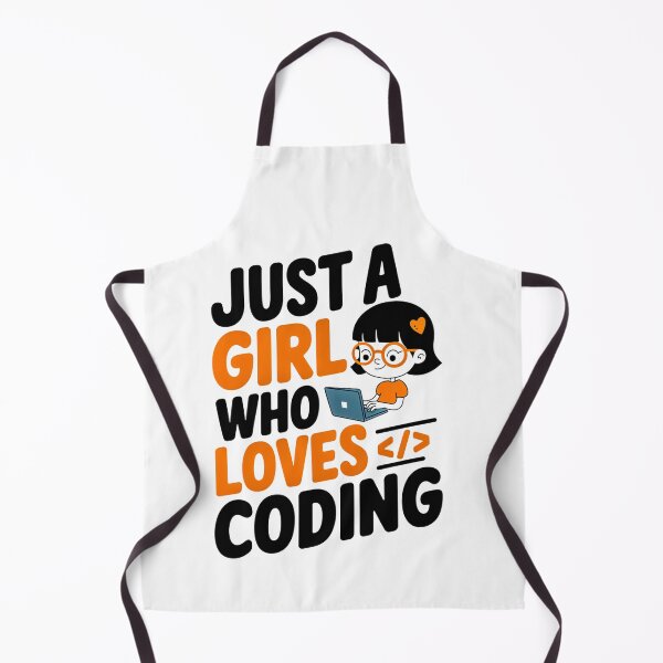 Item preview,  Just a Girl Who Loves Coding GP designed and sold by Artyx_Design.