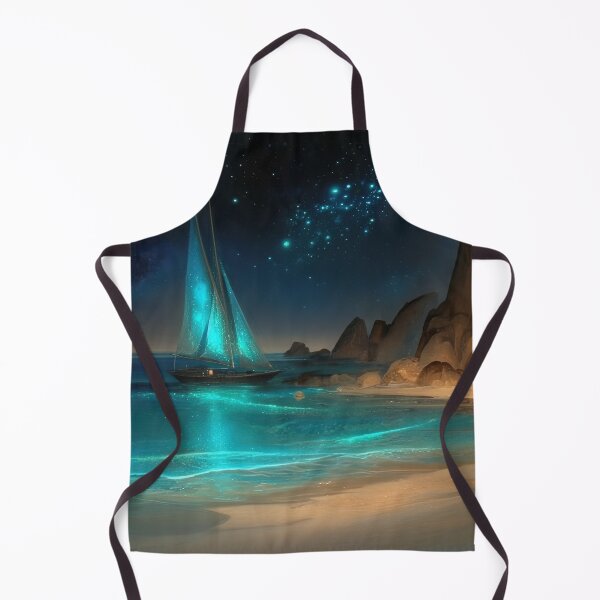 Item preview, Starlight Serenade: The Azure Sail on Whispering Shores designed and sold by bloorose.