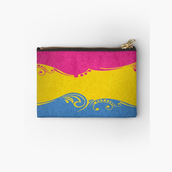 Item preview, Fancy Swooped and Swirled Pansexual Pride Flag Background designed and sold by LiveLoudGraphic.