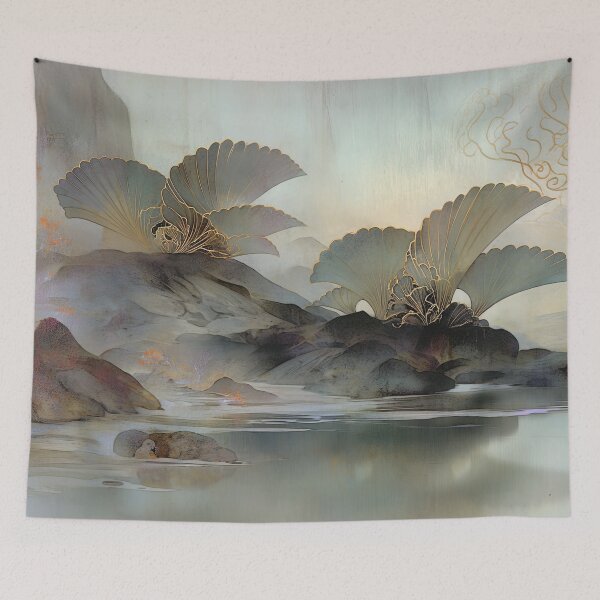 Item preview, Opalescent Bloom: The Whispering Fans of Lunar Shore designed and sold by bloorose.
