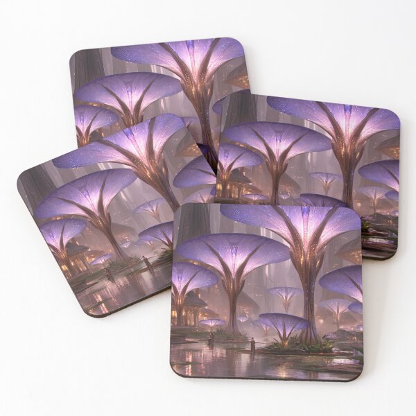 Item preview, Violet Lumina: The Whispering Grove of Ethereal Flora designed and sold by bloorose.