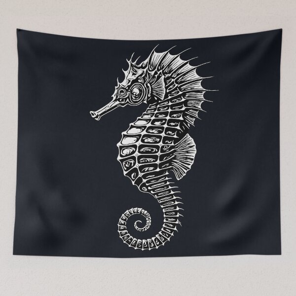 Item preview, Sea Horse4_bw designed and sold by crea8designs.