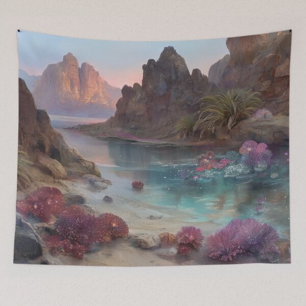 Item preview, Crystalline Bloom: The Whispering Reef of Desert Shores designed and sold by bloorose.
