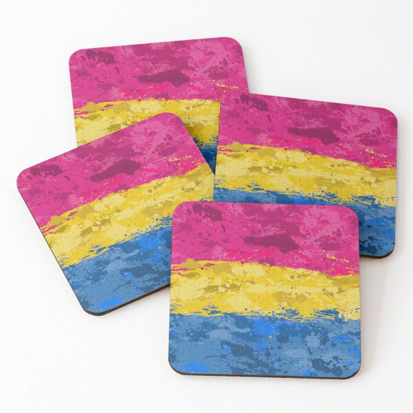 Item preview, Abstract Paint Splatter Pansexual Pride Flag Pattern designed and sold by LiveLoudGraphic.