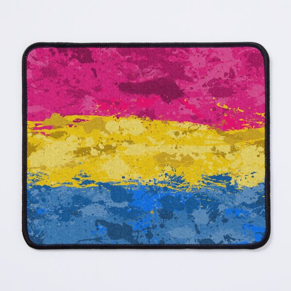 Item preview, Abstract Paint Splatter Pansexual Pride Flag Pattern designed and sold by LiveLoudGraphic.