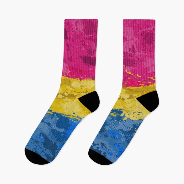 Item preview, Abstract Paint Splatter Pansexual Pride Flag Pattern designed and sold by LiveLoudGraphic.