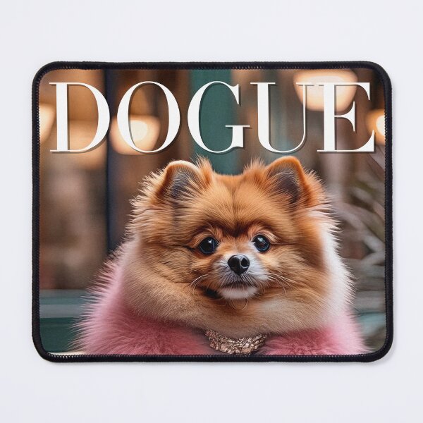 Item preview, Pomeranian in a Pink Fur Jacket with Necklace Sitting designed and sold by Arnavmehta18.