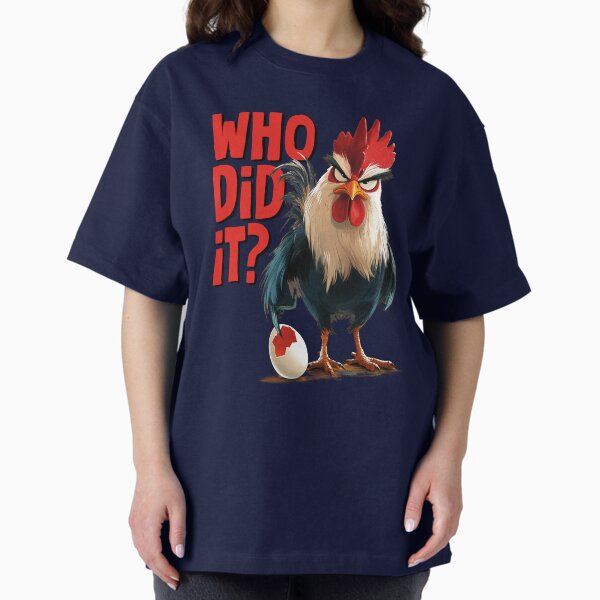 Artikel-Vorschau von "WER WAR DAS?" – Wütender Hahn Lustiges T-Shirt, designt und verkauft von RK-ART-DESIGN.