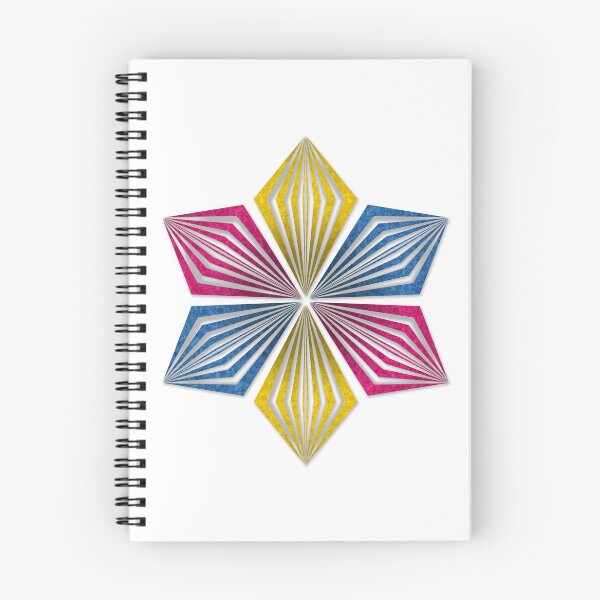 Item preview, Pansexual Pride Flag Colored Geometric Starburst designed and sold by LiveLoudGraphic.