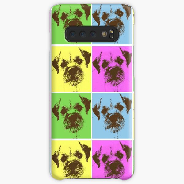 Border Terrier Gifts for Dog Lovers Andy Warhol Inspired Neon Pink, Yellow, Green, Blue Samsung Galaxy Snap Case