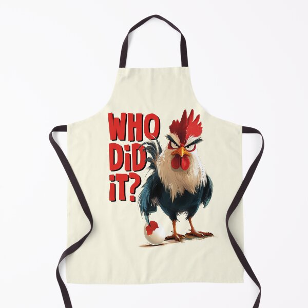 Item preview, "WHO DID IT?" – Angry Rooster Funny T-Shirt designed and sold by RK-ART-DESIGN.
