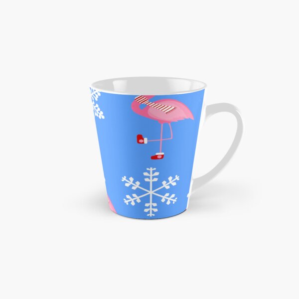 Item preview, blue christmas santa claus flamingo  designed and sold by Gossip Rag.