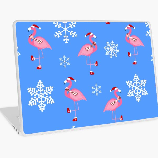 Item preview, blue christmas santa claus flamingo  designed and sold by Gossip Rag.