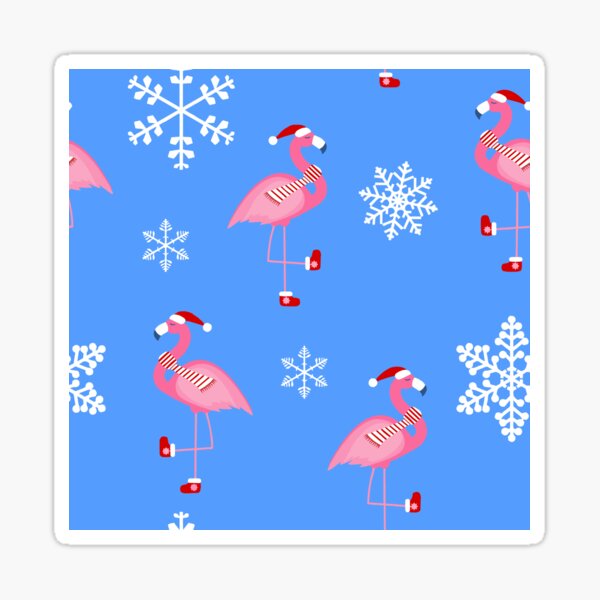 Artikel-Vorschau von blauer weihnachten weihnachtsmann flamingo, designt und verkauft von Gossip Rag.