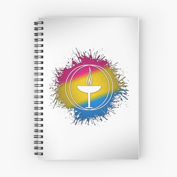 Item preview, Paint Splatter Pansexual Pride Unitarian Universalism Symbol – Chalice of Inclusivity  designed and sold by LiveLoudGraphic.