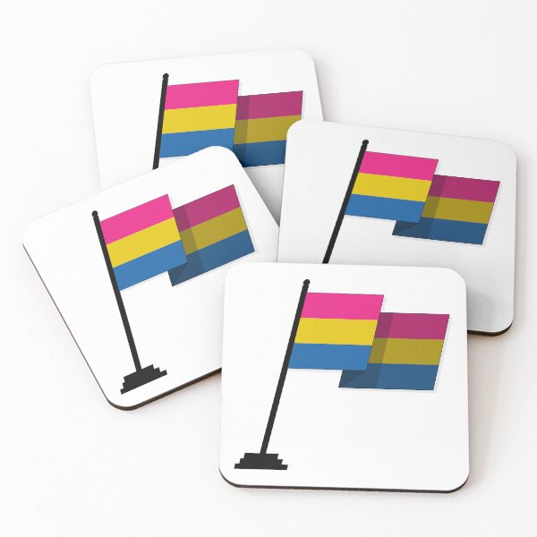 Item preview, Large Waving Flag in Pansexual Pride Flag Colors designed and sold by LiveLoudGraphic.