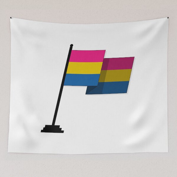 Item preview, Large Waving Flag in Pansexual Pride Flag Colors designed and sold by LiveLoudGraphic.
