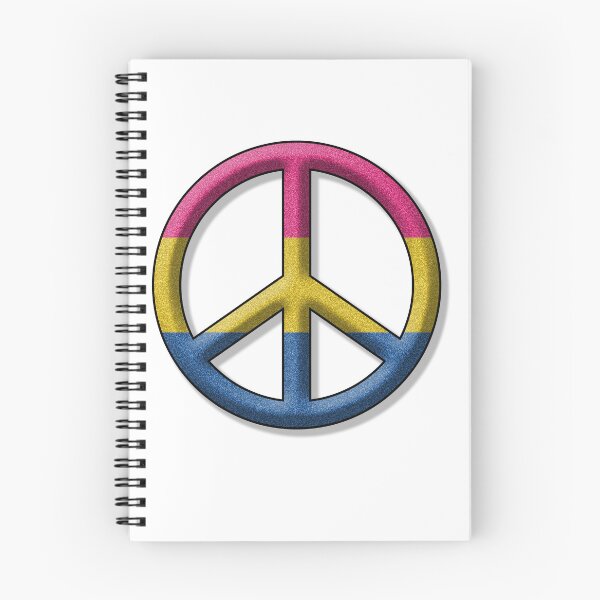 Item preview, Peace Pride design in Pansexual pride flag colors designed and sold by LiveLoudGraphic.