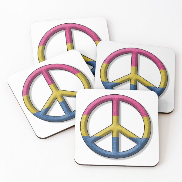 Item preview, Peace Pride design in Pansexual pride flag colors designed and sold by LiveLoudGraphic.