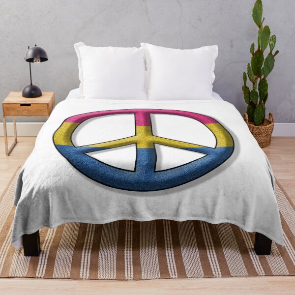 Item preview, Peace Pride design in Pansexual pride flag colors designed and sold by LiveLoudGraphic.