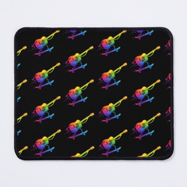 Item preview, Geometric Rainbow Guitar Skateboard designed and sold by Timeforplay.