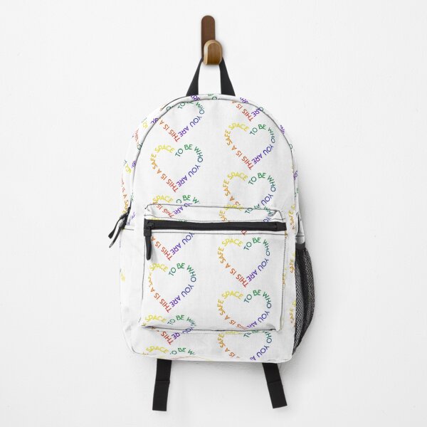 Item preview, Safe Space LGBTQ+ Heart Typography designed and sold by Ojo de Loca.