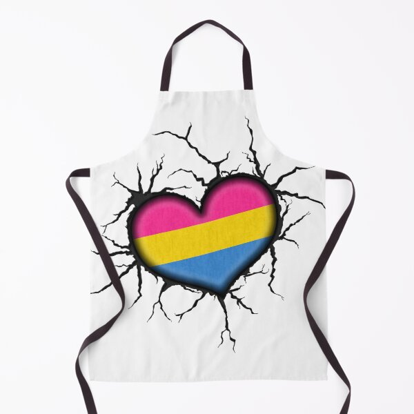 Item preview, Pansexual Heart Thrown into Cracked surface designed and sold by LiveLoudGraphic.