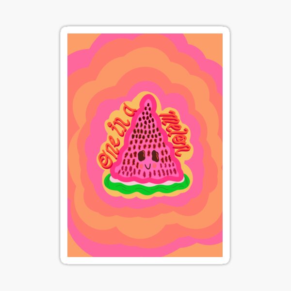 Item preview, one in a melon w background designed and sold by ladyinspirit.