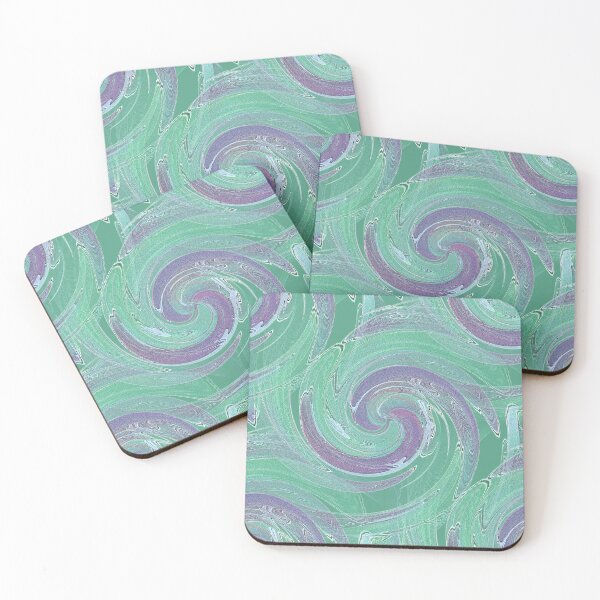 Item preview, Swirl Marble Pattern in Green and Purple designed and sold by Artistestella.