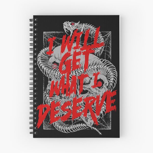 Item preview, I WILL GET WHAT I DESERVE Skull Snake tattoo designed and sold by SYMEshop.