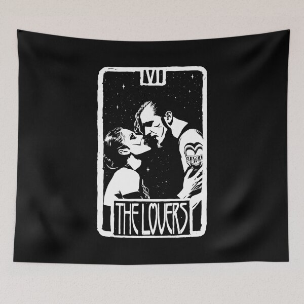 Item preview, The Lovers Tarot Card for Grunge Rock Music Fans designed and sold by sXe-art.