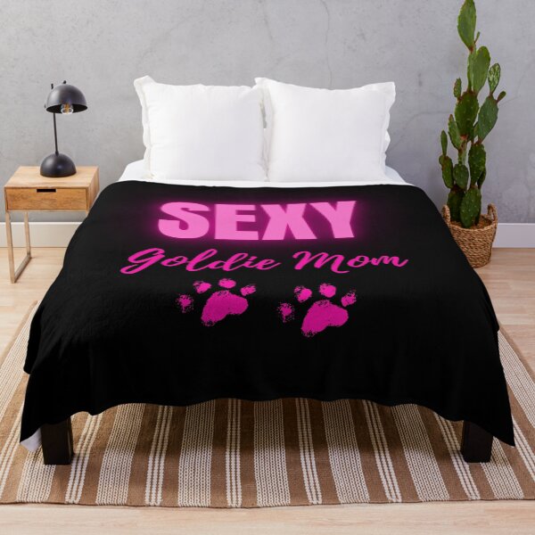Item preview, Sexy Goldie Mom – Neon Pink Bold Paw Print Design designed and sold by Fredster1966.