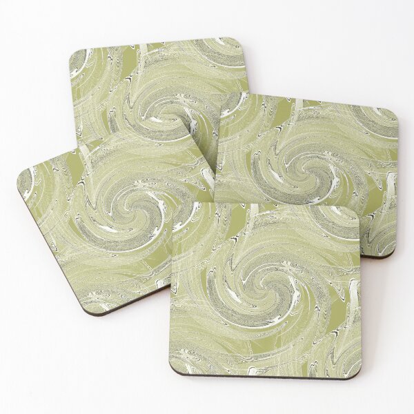 Item preview, Swirl Marble Pattern in Monochromatic Green designed and sold by Artistestella.