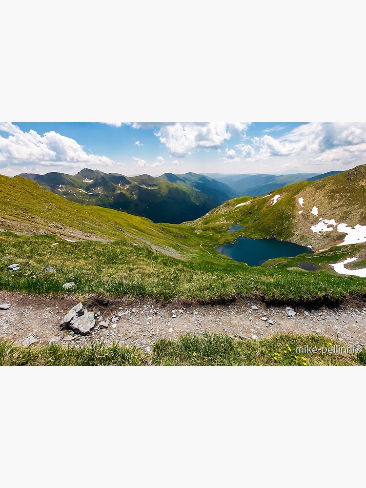 Thumbnail 3 of 3, Poster, tourist foot path in Fagarasan mountains, Romania designed and sold by mike-pellinni.