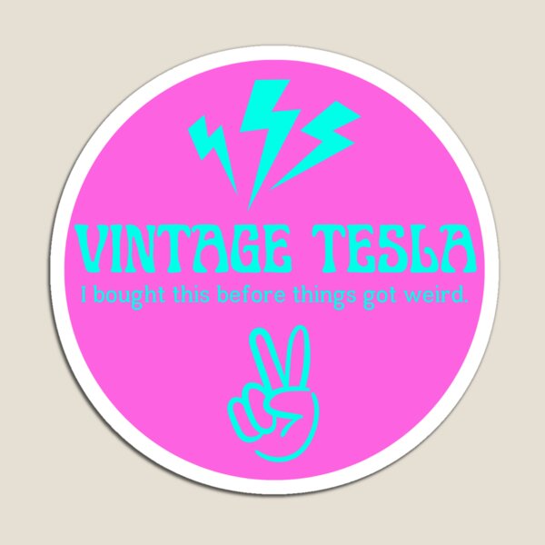Item preview, Neon Electric Vintage Tesla designed and sold by MissCloverG.