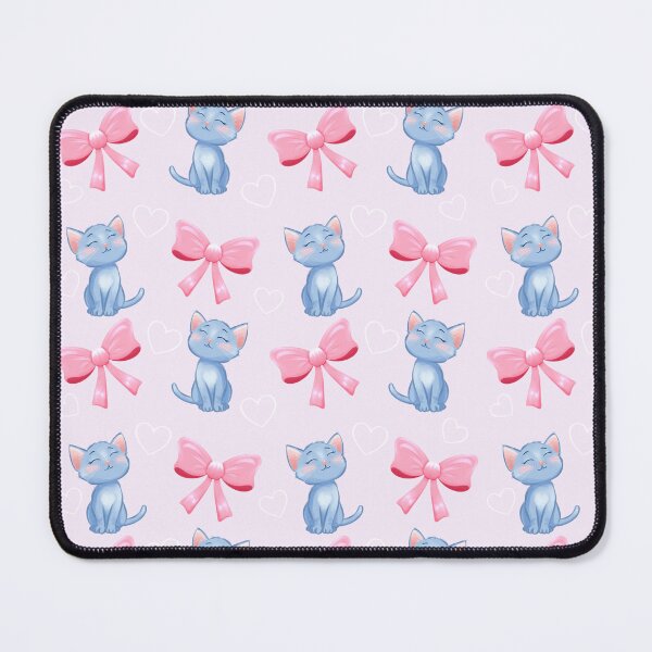 Item preview, Cute kittens and pink bows designed and sold by Lone Jensen.