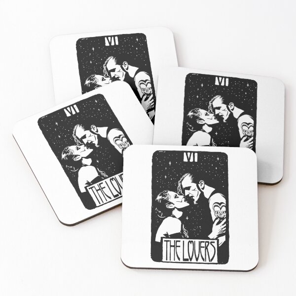 Item preview, The Lovers Tarot Card for Grunge Rock Music Fans (Light Ver.) designed and sold by sXe-art.