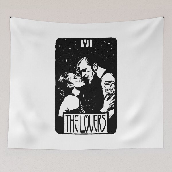Item preview, The Lovers Tarot Card for Grunge Rock Music Fans (Light Ver.) designed and sold by sXe-art.