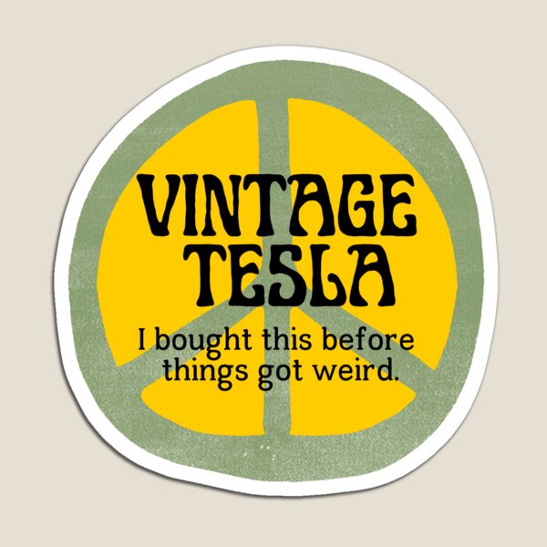 Artikel-Vorschau von Friedenszeichen Vintage Tesla, designt und verkauft von MissCloverG.